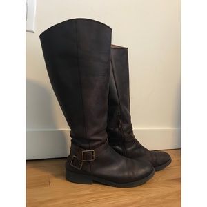 Chocolate Brown Luck Brand Riding Boots